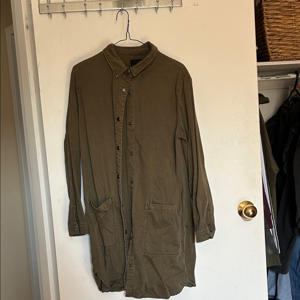 Forever 21 Men's Khaki Shirt Jacket